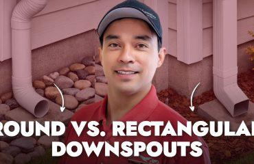 Round vs Rectangular Downspouts: How To Choose for Your Home